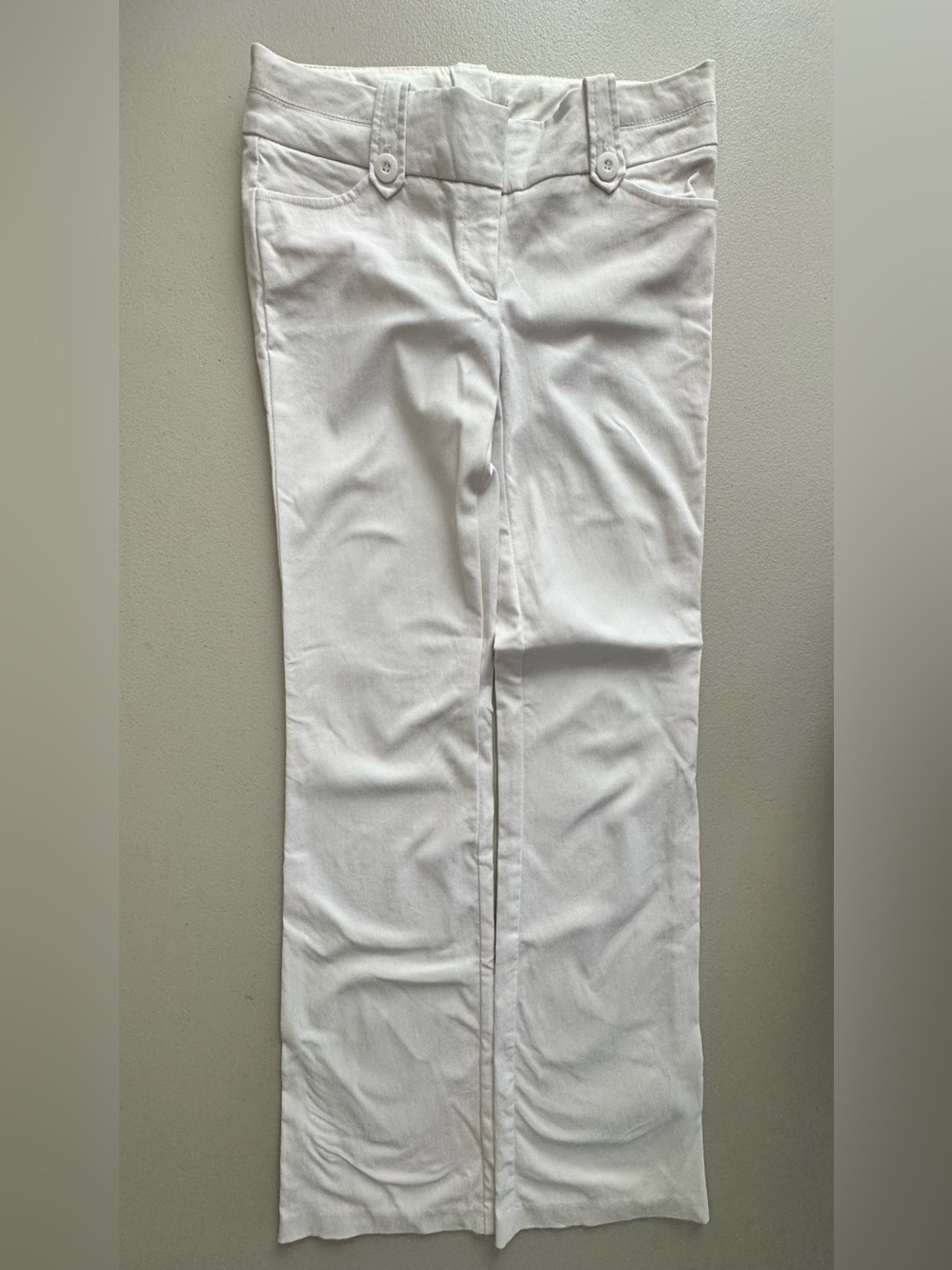 Papaya White Straight-Leg Chinos
